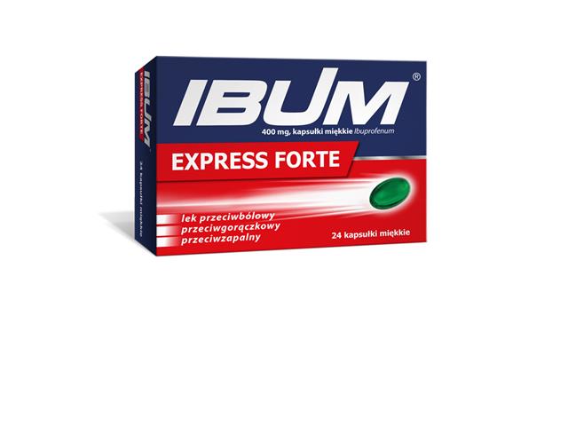 Ibum Express Forte (Ibum Express) interakcje ulotka kapsułki miękkie 400 mg 24 kaps.