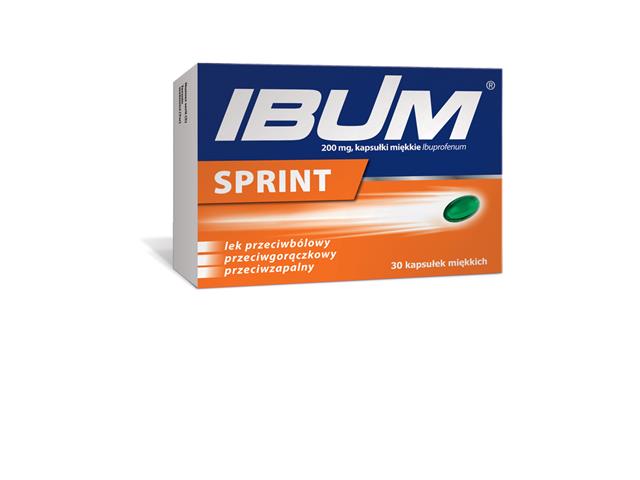 Ibum Sprint interakcje ulotka kapsułki miękkie 200 mg 30 kaps. (2x15)