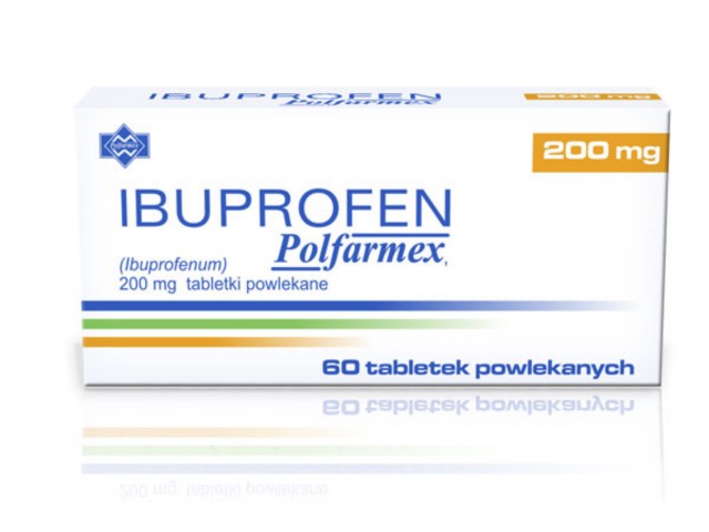 Ibuprofen Polfarmex interakcje ulotka tabletki powlekane 200 mg 60 tabl. | fiol.