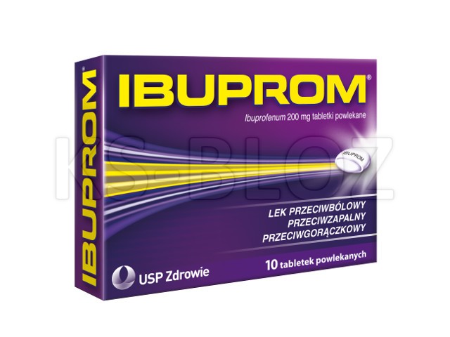 Ibuprom interakcje ulotka tabletki powlekane 0,2 g 10 tabl.