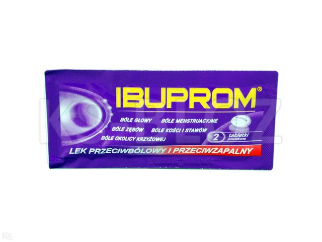 Ibuprom interakcje ulotka tabletki powlekane 200 mg 2 tabl. (sasz.)
