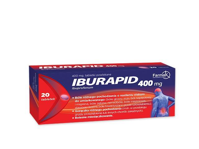 Iburapid interakcje ulotka tabletki powlekane 400 mg 20 tabl.