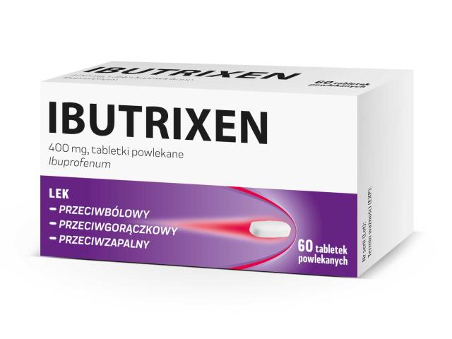 Ibutrixen interakcje ulotka tabletki powlekane 400 mg 60 tabl.