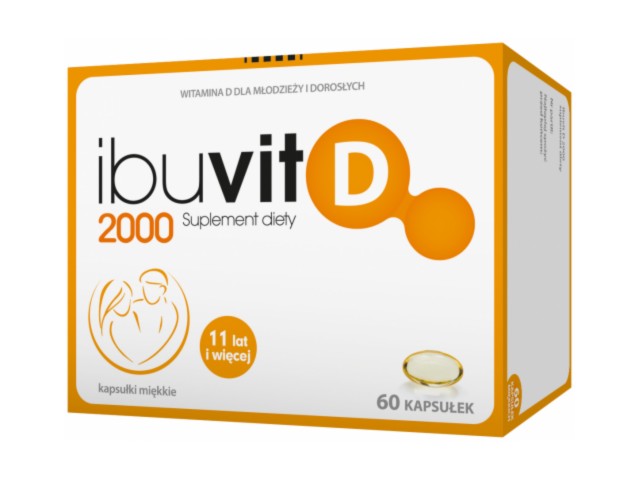 Ibuvit D 2000 interakcje ulotka kapsułki miękkie  60 kaps.