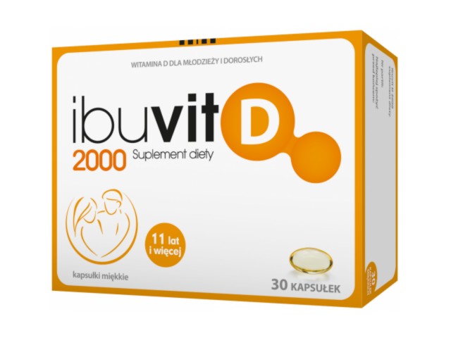 Ibuvit D 2000 interakcje ulotka kapsułki miękkie  30 kaps.