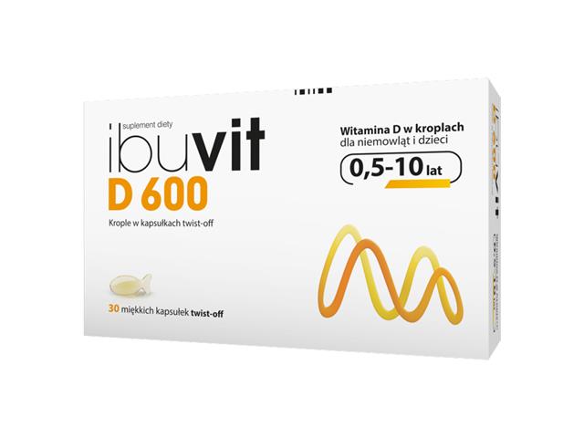 Ibuvit D 600 interakcje ulotka kapsułki twist-off  30 kaps.