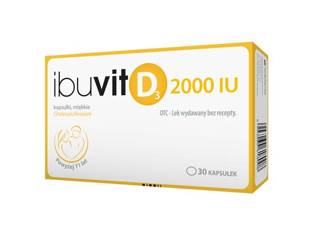 Ibuvit D3 2000 IU interakcje ulotka kapsułki miękkie 2 000 I.U. 30 kaps.