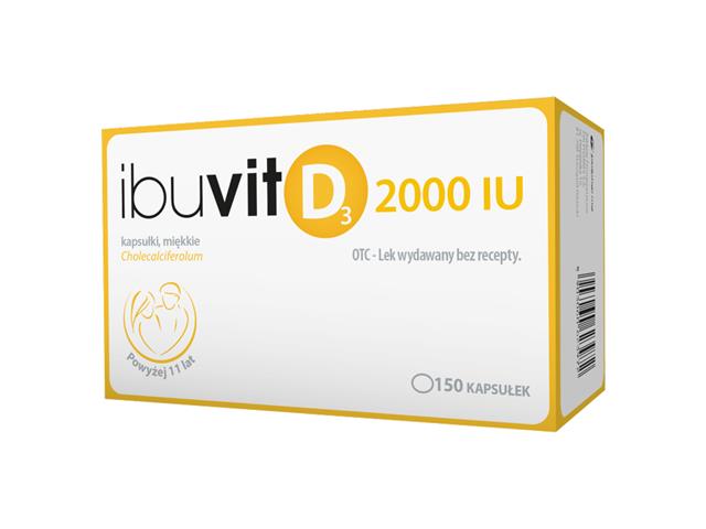 Ibuvit D3 2000 IU interakcje ulotka kapsułki miękkie 2 000 I.U. 150 kaps.