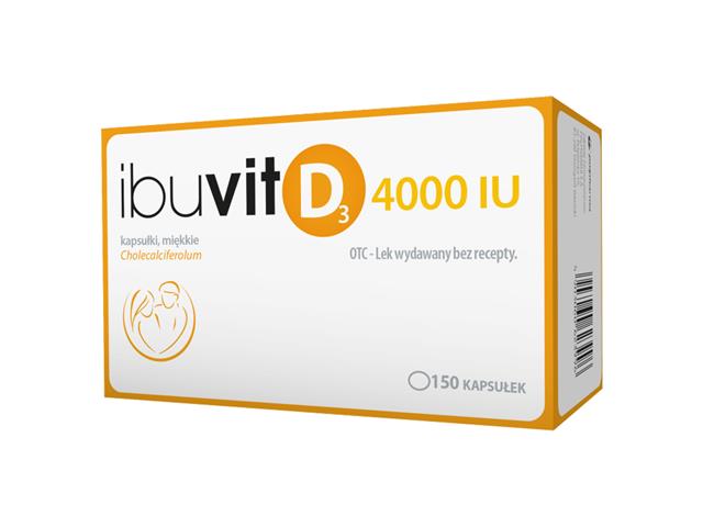 Ibuvit D3 4000 IU interakcje ulotka kapsułki miękkie 4 000 I.U. 150 kaps.