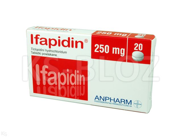 Ifapidin interakcje ulotka tabletki powlekane 250 mg 20 tabl. (1x20)