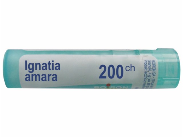 Ignatia Amara 200 CH interakcje ulotka granulki  4 g