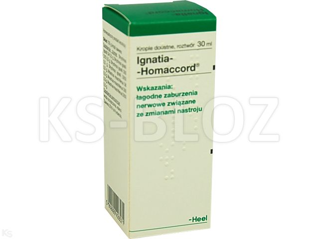 Ignatia-Homaccord interakcje ulotka krople doustne, roztwór - 30 ml (but.)