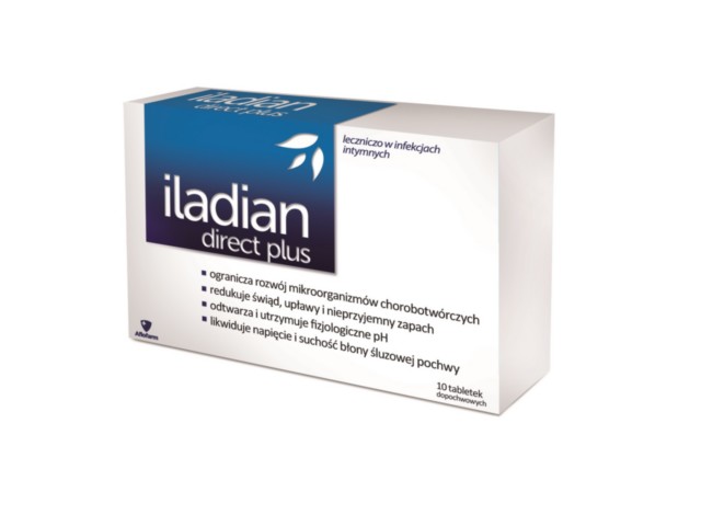 Iladian Direct Plus interakcje ulotka tabletki dopochwowe  10 tabl.