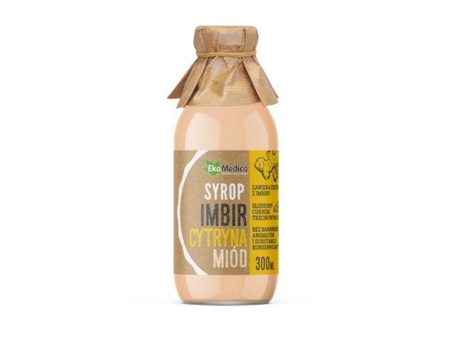 Imbir Cytryna Miód Syrop interakcje ulotka syrop  300 ml