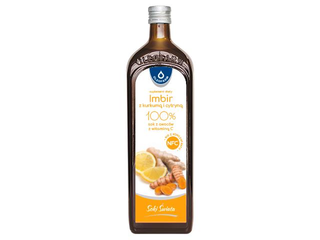 Imbir Z Kurkumą I Cytryną z witaminą C interakcje ulotka płyn - 980 ml