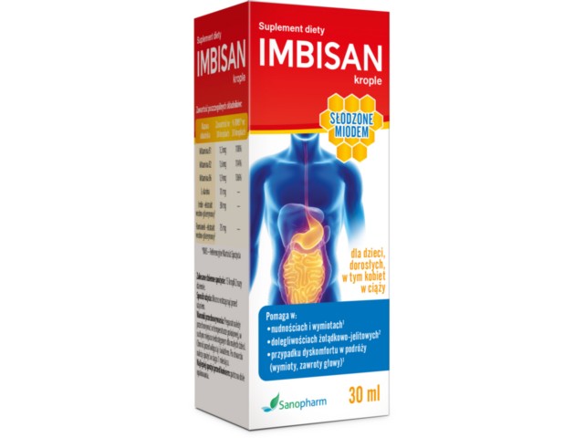 Imbisan interakcje ulotka krople  30 ml (but.)