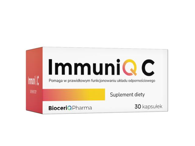 ImmuniQ C interakcje ulotka kapsułki twarde - 30 kaps.
