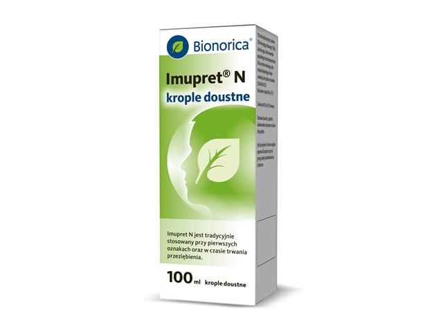Imupret N interakcje ulotka krople doustne 1 ml/ml 100 ml
