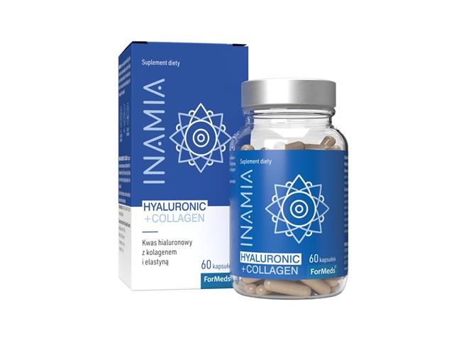 INAMIA HYALURONIC+COLLAGEN interakcje ulotka kapsułki  60 kaps.