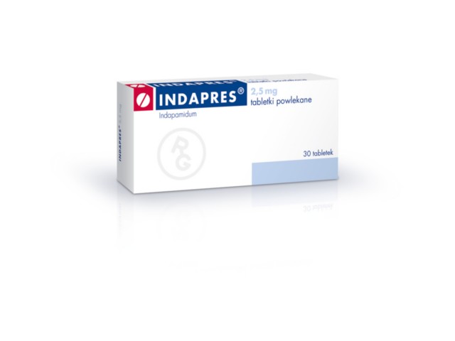 Indapres interakcje ulotka tabletki powlekane 2,5 mg 