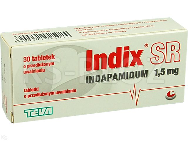 Indix SR interakcje ulotka tabletki o przedłużonym uwalnianiu 1,5 mg 30 tabl.