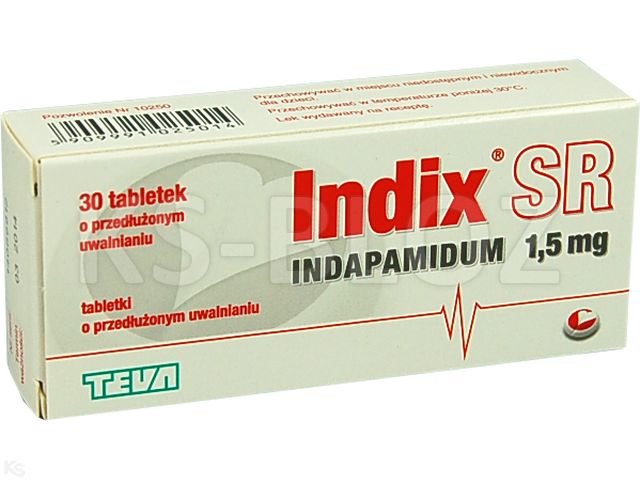 Indix SR interakcje ulotka tabletki o przedłużonym uwalnianiu 1,5 mg 