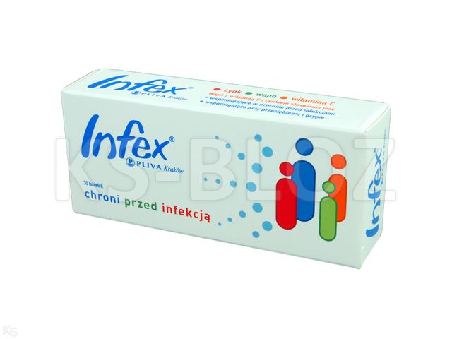 Infex interakcje ulotka tabletki  30 tabl.