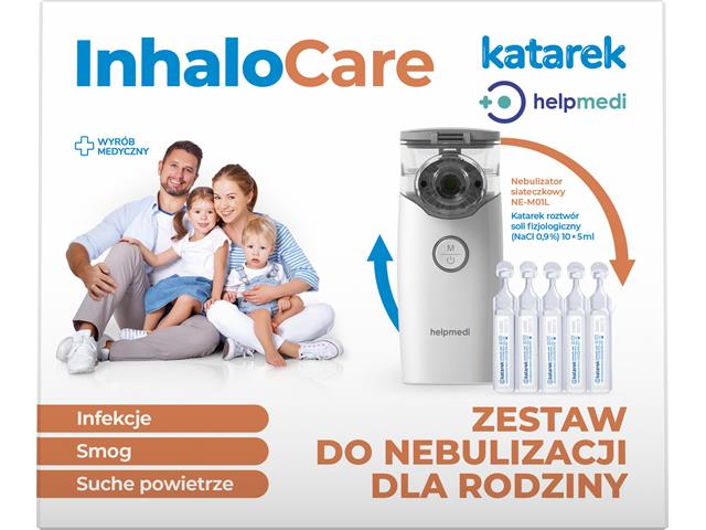 InhaloCare Zestaw do nebulizacji dla rodziny interakcje ulotka inhalator mechaniczny  1 szt.
