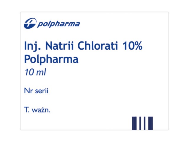 Inj. Natrii Chlorati 10% Polpharma interakcje ulotka koncentrat do sporządzania roztworu do infuzji 100 mg/ml 100 amp. po 10 ml (20 zest. po 5 amp.)