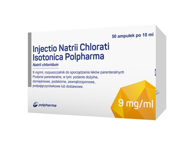 Injectio Natrii Chlorati Isotonica Polpharma interakcje ulotka roztwór do wstrzykiwań 9 mg/ml 50 amp. po 10 ml (ze szkła)