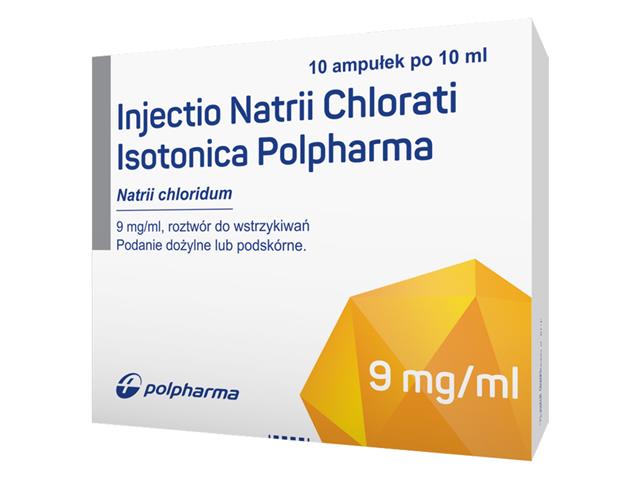 Injectio Natrii Chlorati Isotonica Polpharma interakcje ulotka roztwór do wstrzykiwań 9 mg/ml 10 amp. po 10 ml | szkło