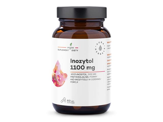 Inozytol 1100 mg Myo-Inositol interakcje ulotka kapsułki - 60 kaps.