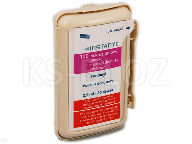 Instanyl interakcje ulotka aerozol do nosa 0,1 mg/daw. (2,9 mg) 1 but. po 2.9 ml | 20 daw.