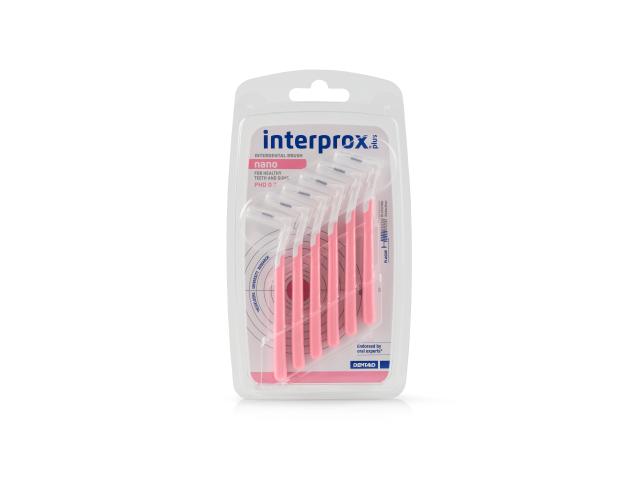 Interprox Plus Nano Szczoteczki międzyzębowe 0,7 mm interakcje ulotka szczotka  6 szt.