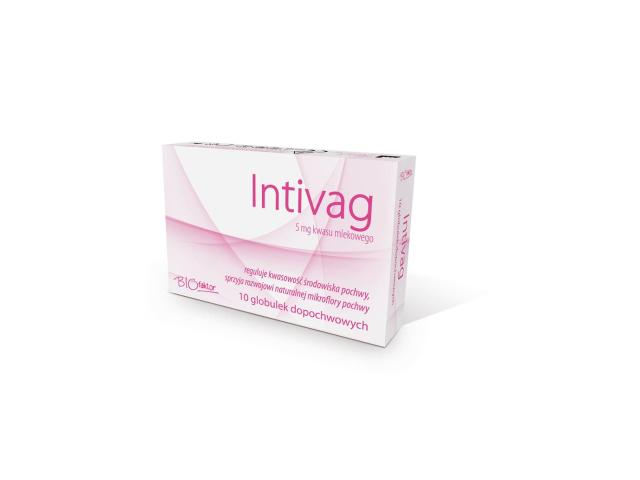 Intivag interakcje ulotka globulki dopochwowe - 10 glob.