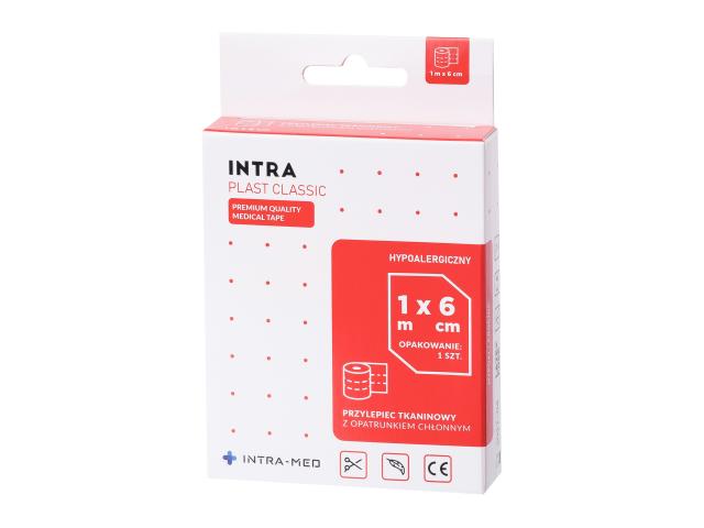 Intra Plast Classic Przylepiec tkaninowy 1 m x 6 cm interakcje ulotka plaster - 1 szt.