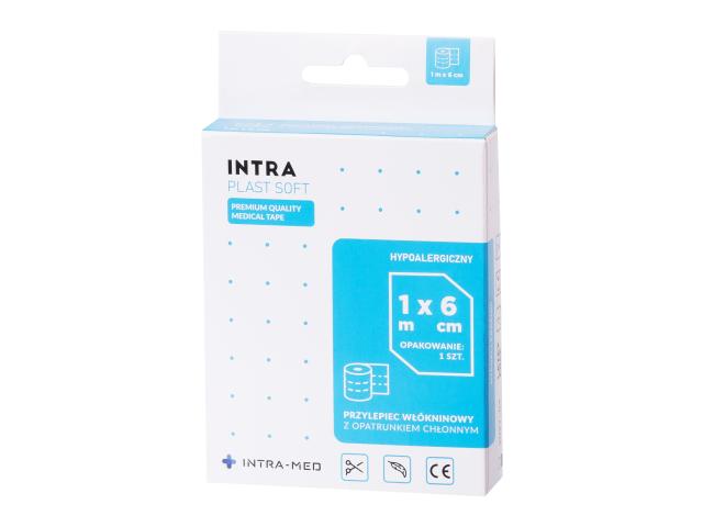 Intra Plast Soft Przylepiec włókninowy 1 m x 6 cm interakcje ulotka plaster  1 szt.