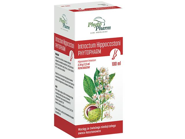 Intractum Hippocastani Phytopharm interakcje ulotka płyn doustny 2,34 g/2,5ml 100 ml