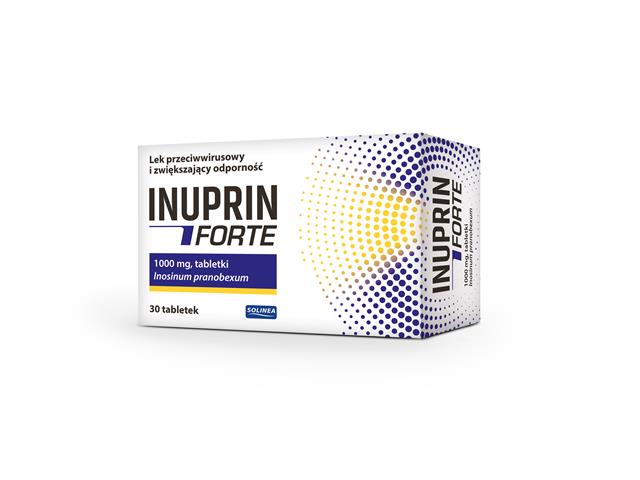 Inuprin Forte interakcje ulotka tabletki 1 g 30 tabl.