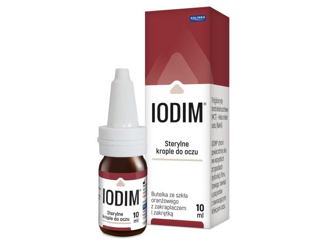 Iodim Krople do oczu sterylne interakcje ulotka krople do oczu - 10 ml (but.z zakrapl.)