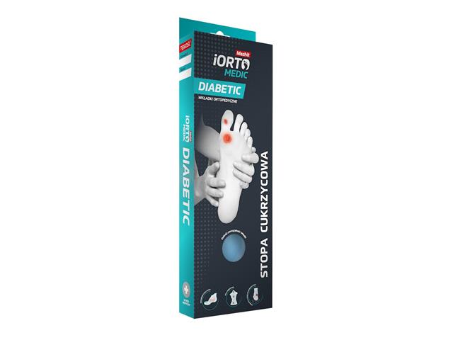 iORTO Medic DIABETIC (SPACE) roz. 41 IO94 wkładki ortopedyczne na stopa cukrzycowa interakcje ulotka wkładka do obuwia - 2 szt. (para)
