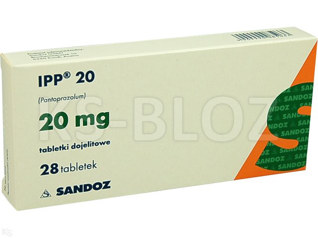 IPP 20 interakcje ulotka tabletki dojelitowe 20 mg 28 tabl. | blister