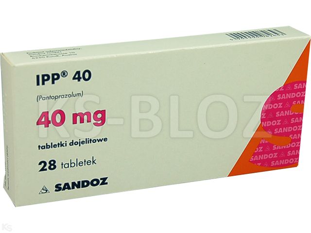 IPP 40 interakcje ulotka tabletki dojelitowe 40 mg 28 tabl. | blist.AL/OPA/AL/PVC