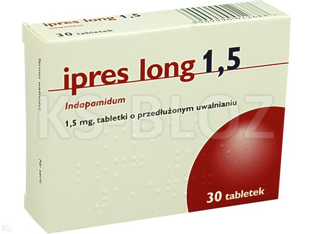 Ipres long 1,5 interakcje ulotka tabletki o przedłużonym uwalnianiu 1,5 mg 30 tabl.