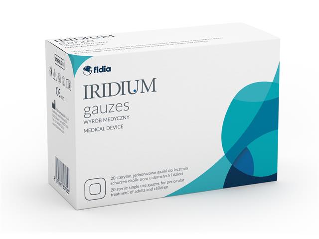 Iridium Gauzes interakcje ulotka gazik  20 szt.