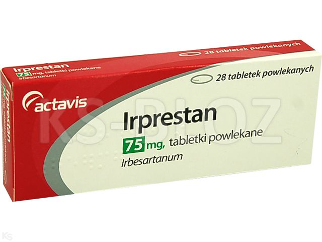 Irprestan interakcje ulotka tabletki powlekane 75 mg 28 tabl. | 2 blist.po 14 szt.