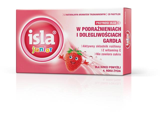 Isla Junior interakcje ulotka pastylki do ssania 80 mg 