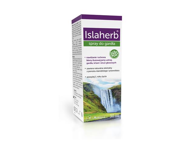 Islaherb Spray do gardła interakcje ulotka spray do ust  30 ml