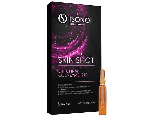 ISONO SKIN SHOT Lift&firm Coenzyme Q10 Serum intensywnie ujędrniające i liftingujące interakcje ulotka serum - 10 amp. po 2 ml