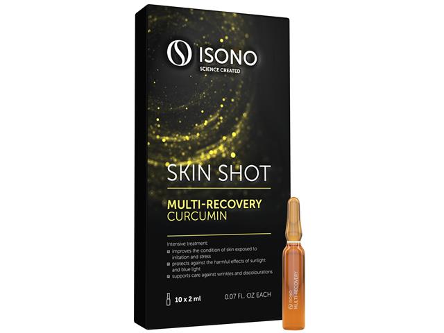 ISONO SKIN SHOT Multi-Recovery Curcumin Serum ochronne anti-pollution interakcje ulotka serum - 10 amp. po 2 ml